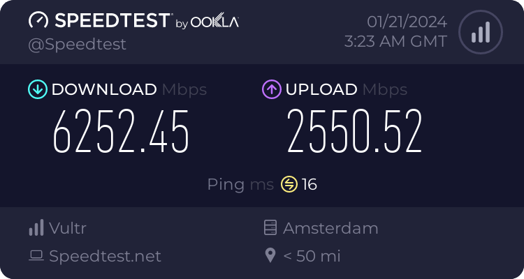 ookla speedtest fisrt run